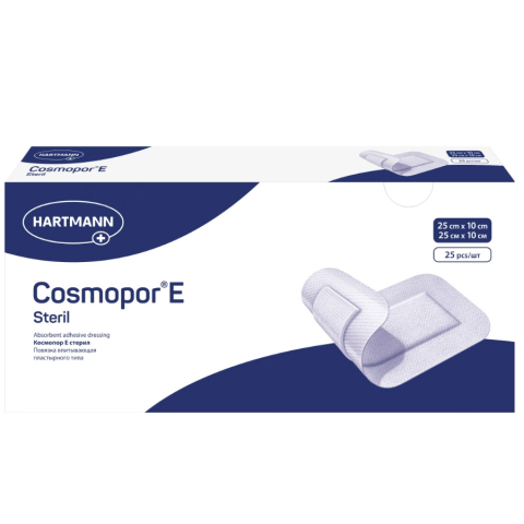 Повязка Cosmopor E steril / Космопор Е стерил 25x10 см, 25 шт.