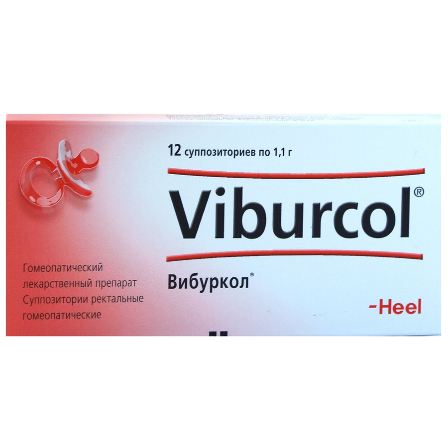 Вибуркол свечи, 12 шт.