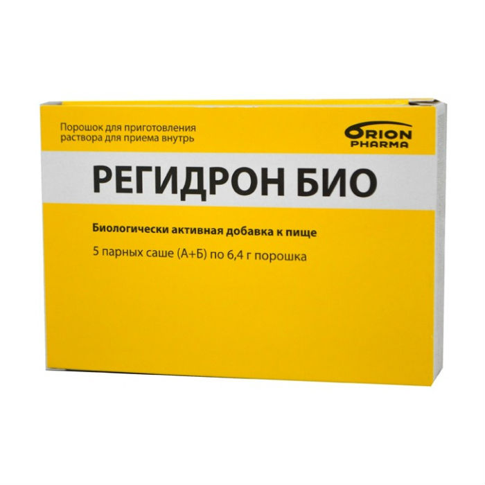 Регидрон Био порошок для приема внутрь 6,4 г парное саше (А+Б), 5 шт.