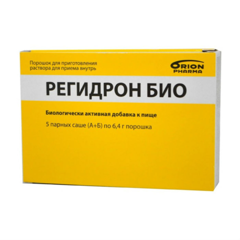 Регидрон Био порошок для приема внутрь 6,4 г парное саше (А+Б), 5 шт.