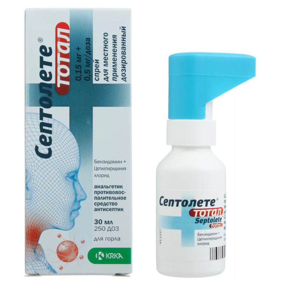 Септолете Тотал спрей для местного применения, 30 мл