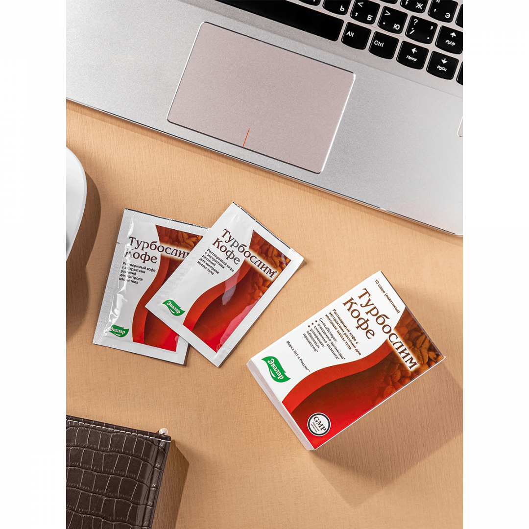 Турбослим кофе саше, 10 шт, Эвалар