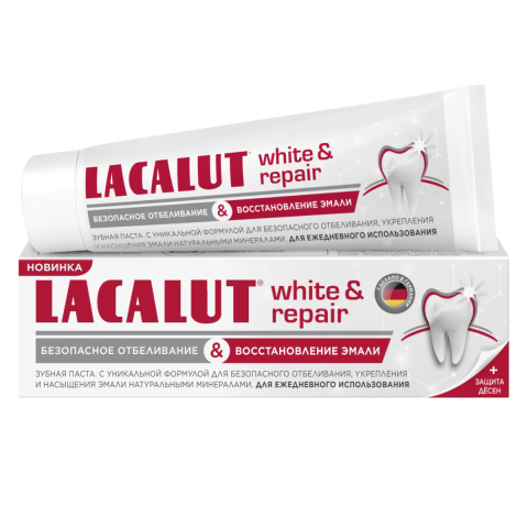 Lacalut white & repair зубная паста 50 мл