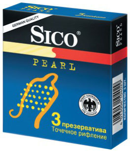 Сико презервативы перл (точечное рифление), 3 шт.