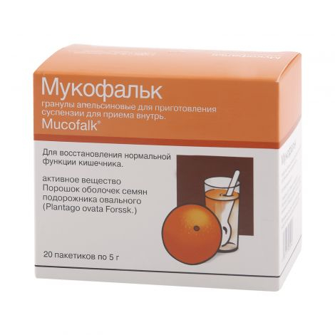 Мукофальк гранулы апельс. д/приг.суспензии для приема внутрь 5 г, 20 шт.