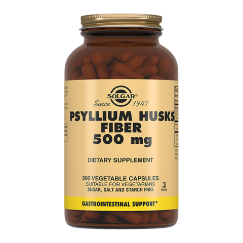 Solgar / Солгар Псиллиум клетчатка кожицы листа подорожника 500 мг капсулы, 200 шт.