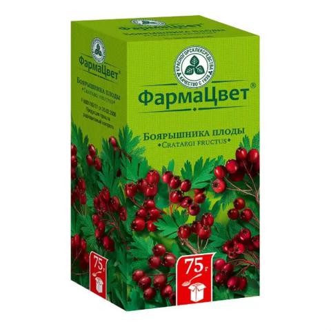 Боярышника плоды пачка, 75г