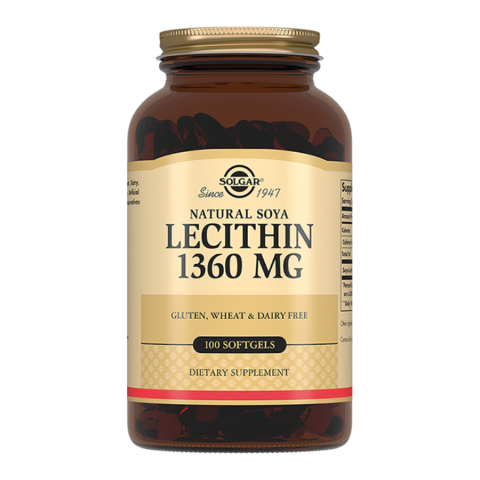 Solgar / Солгар Натуральный соевый лецитин капсулы, 100 шт.
