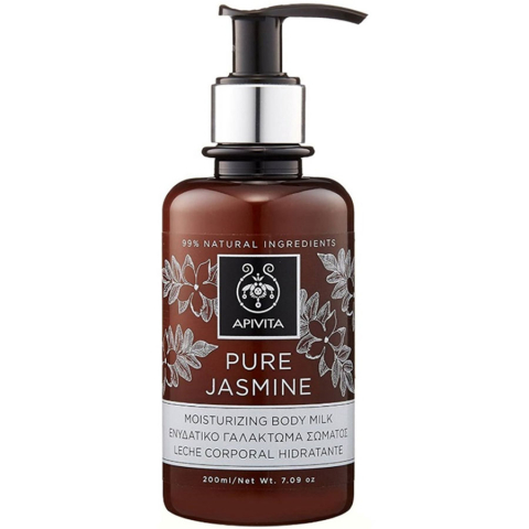 Apivita Чистый жасмин молочко для тела увлажняющее, 200мл