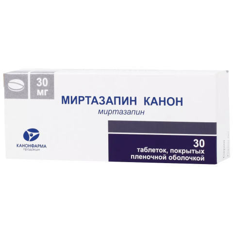 Миртазапин канон 30мг №30 тб.п/о