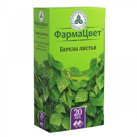 Березы листья 1,5г фильтр-пакеты, 20 шт.