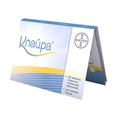 Клайра таблетки, покрытые пленочной оболочкой, 28 шт.