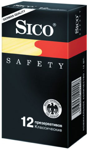 Презервативы Sico SAFETY Классические 12 шт.