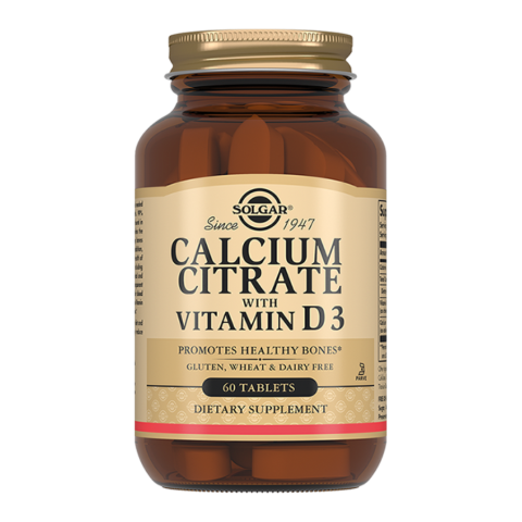Solgar / Солгар Цитрат кальция с витамином D3 таблетки, 60 шт.