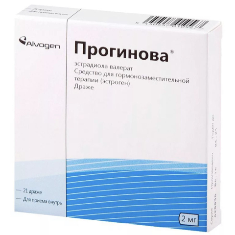 Прогинова 2мг драже, 21 шт.