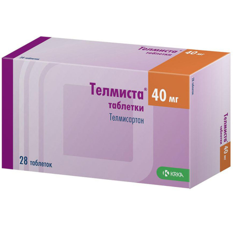 Телмиста 40 мг таблетки, 28 шт.