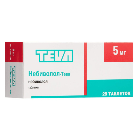 Небиволол-Тева 5 мг таблетки, 28 шт.
