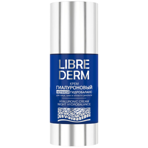 Librederm гиалуроновый крем ночной гидробаланс, 50 мл