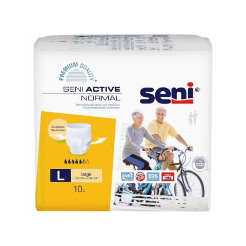 Сени Актив Нормал р.L трусики впитывающие для взрослых, 10 шт.