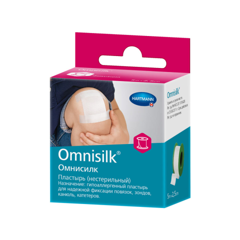 Пластырь omnisilk/омнисилк нестерильный 5 мх2,5 см