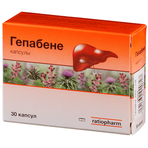 Гепабене капсулы, 30 шт.