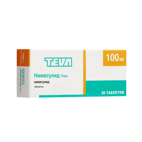 НИМЕСУЛИД-ТЕВА 100МГ N20 ТАБЛ.