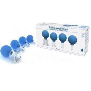 Банки сухие вакуумные БВ-01 набор, 4 шт