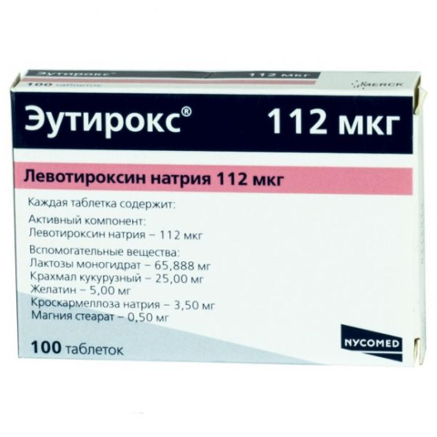 Эутирокс 112мкг N100 табл.