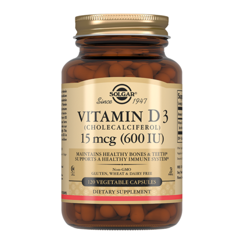 Solgar / Солгар Витамин D3 капсулы 600 МЕ, 120 шт.