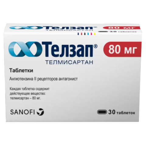 Телзап 80 мг таблетки, 30 шт.