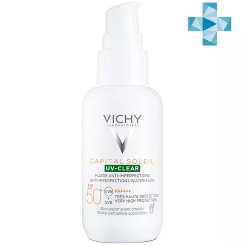 Виши капсолей UV-CLEAR невесомый солнцезащ флюид д/лица SPF50+ 40МЛ