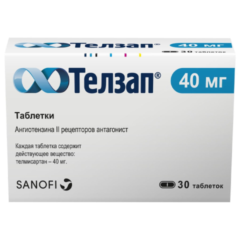 Телзап 40мг таблетки, 30шт.
