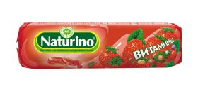 Натурино пастилки с витаминами и натуральным соком клубника, 36,4г