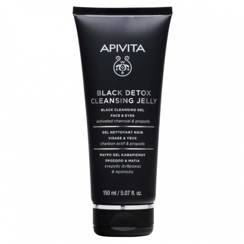 Апивита блэк детокс гель для лица и глаз очищающий, 150 мл