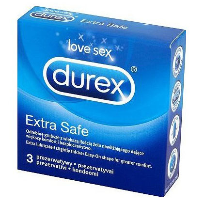 Дюрекс (Durex) Презервативы Extra Safe, 3 шт.