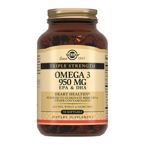 Solgar / Солгар Тройная Омега-3 ЭПК/ДГК 950 мг капсулы, 100 шт.