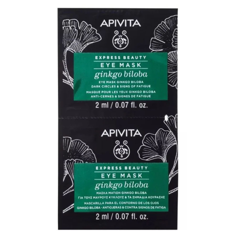 Апивита 2 мл маска вокруг глаз с гинкго билоба против темных кругов, саше, 2 шт.