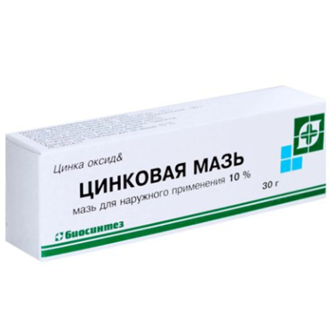 Цинковая 10% мазь 30 гр
