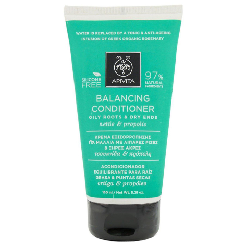Apivita кондиционер жирные корни сухие кончики с крапивой и прополисом, 150 мл