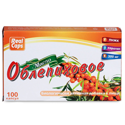 Масло облепиховое капс, 100шт