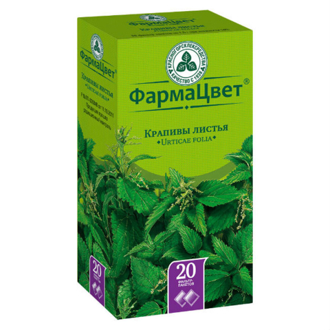 Крапивы листья листья порошок 1,5г фильтр-пакеты, 20 шт.